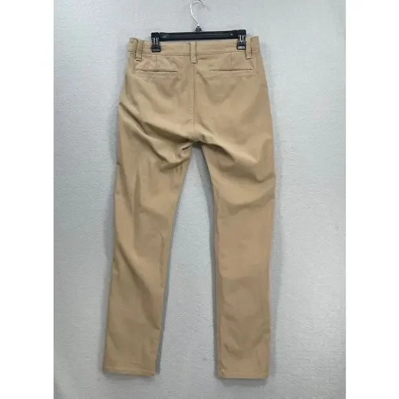 34 Heritage Pants Mens 32x32 Brown Verona Mid Rise Slim Leg Chino Stretch Casual - Picture 12 of 16